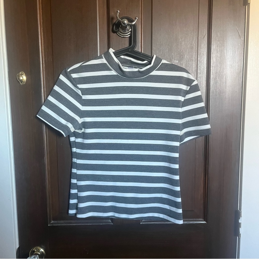 American Apparel mock neck shirt